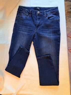 1822 Denim Dark Wash Mid Rise Skinny Jeans Size 6 Stretch